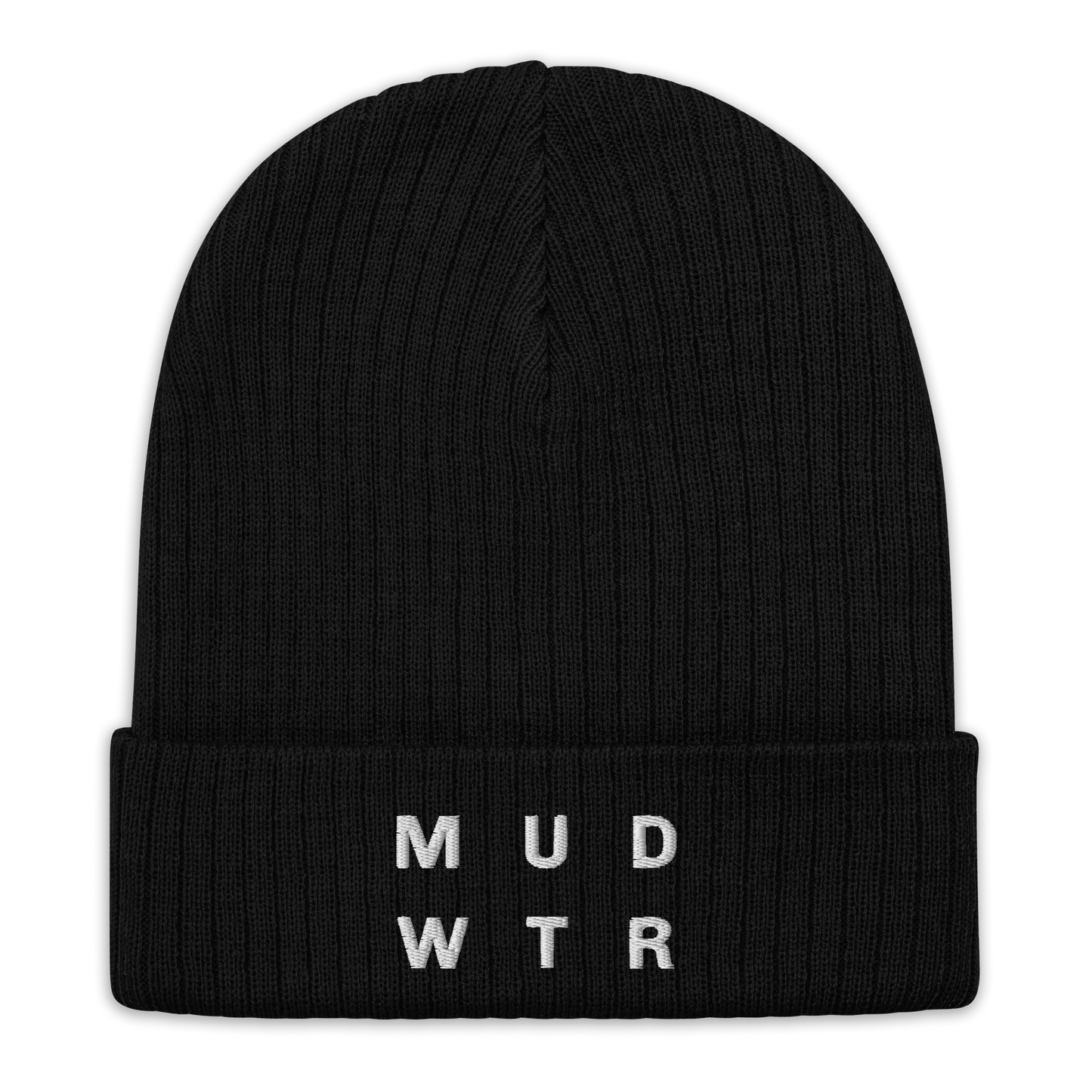 mud-wtr-beanie-r9 ribbed-knit-beanie-black-front-6478f6ebce026.png