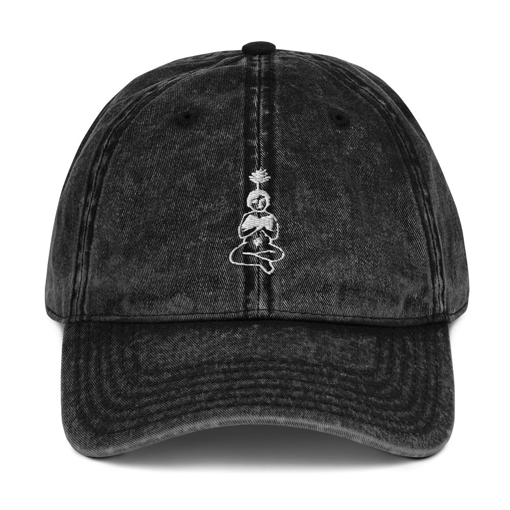 unlearn-relearn-vintage-cotton-cap-i9 vintage-cap-black-front-647546e2e4417.jpg