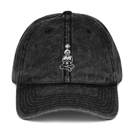 unlearn-relearn-vintage-cotton-cap-i9 vintage-cap-black-front-647546e2e4417.jpg